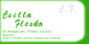 csilla flesko business card